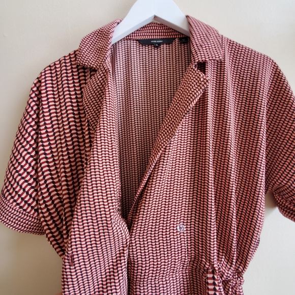 Vero Moda wrapped top with contrast pattern with drawstring- Medium - Picture 6 of 11